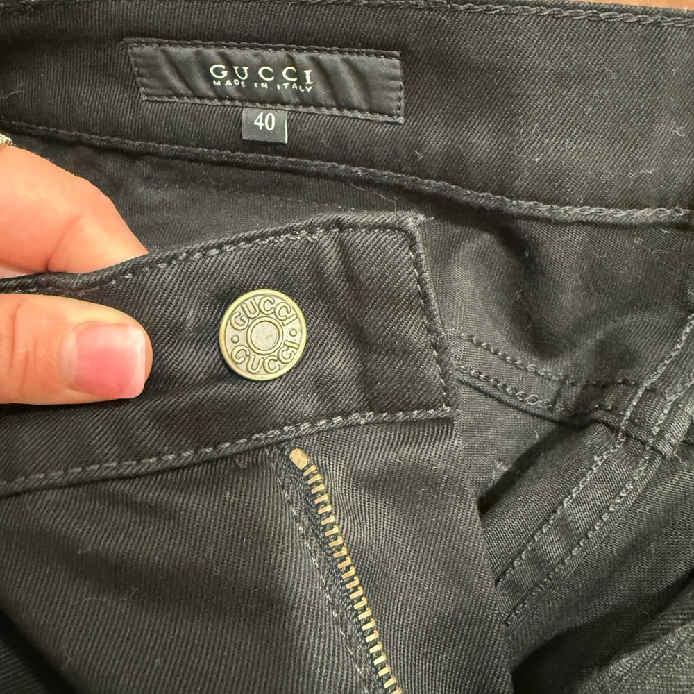 Gucci Black Denim Pants